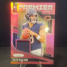 Panini 2024 Prizm Caleb Williams Premier Jerseys #PJ-CWS Pink Prizm RC MEM