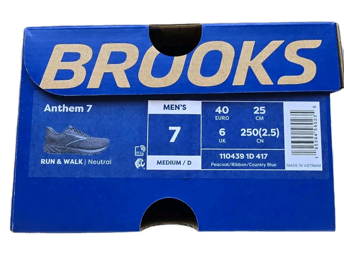 Brooks Men\'s Anthem 7 Running Shoes, Peacoat/Ribbon/Country Blue Size 12 Anthem 7 | Brooks ReStart main image 3