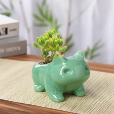 Pokemon Bulbasaur Ceramic Flowerpot Succulent Planter Home Garden Decor Gift