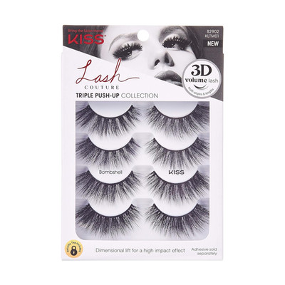 Lash Couture Triple Push-Up False Eyelashes, 'Bombshell', 14 Mm, Includes 4 Pair