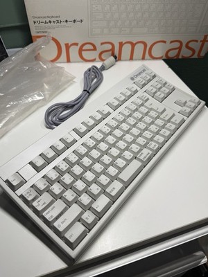 Dreamcast KEYBOARD White HKT-7600 SEGA Official Japan English Version
