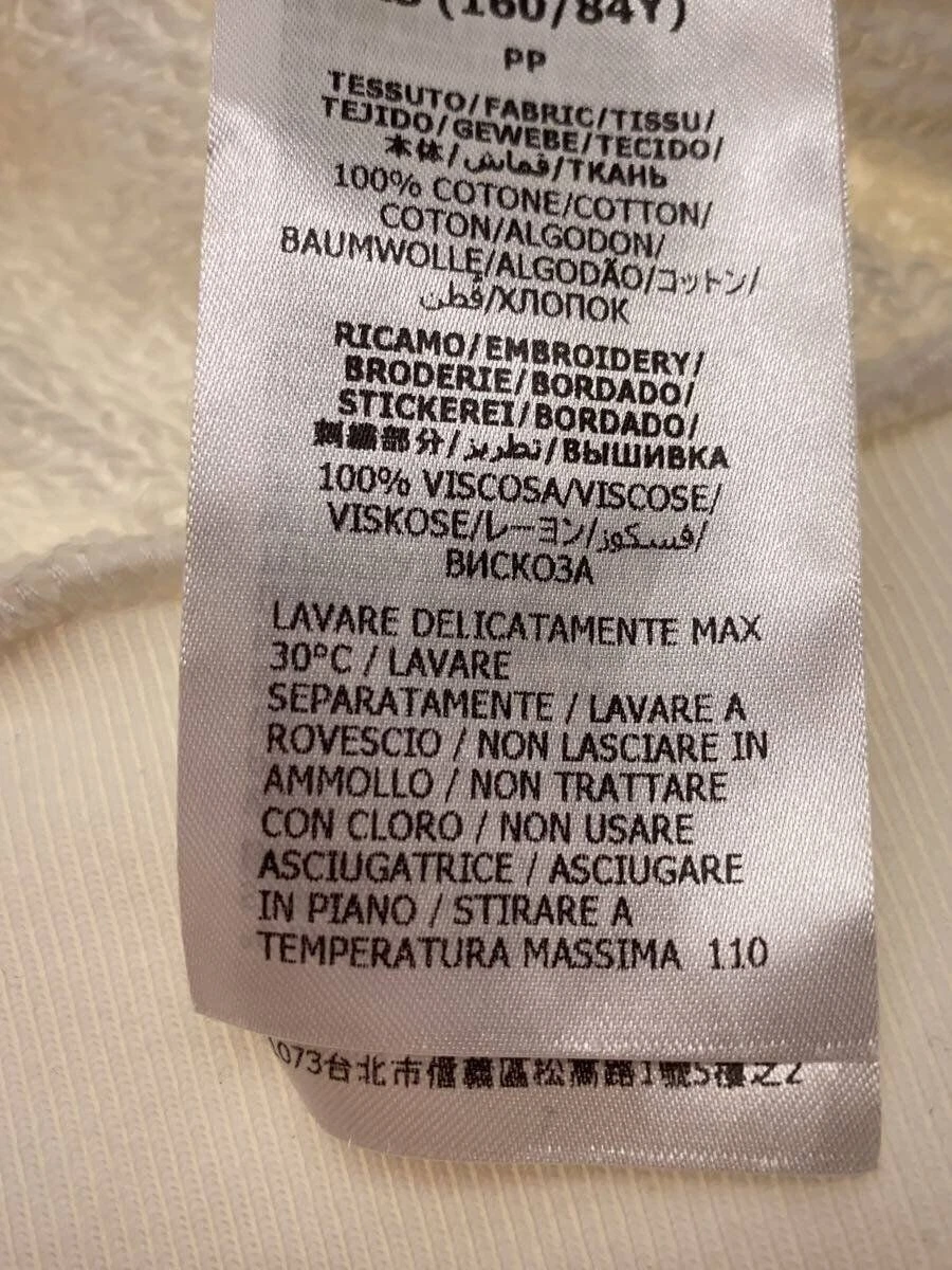 GUCCI felpa con cappuccio x adidas logo trifoglio XS cotone bianco 702607 XJEDA usata