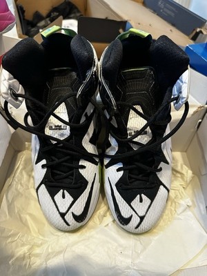 Nike LeBron XII AS (GS) Unisex Kids 6.5Y White Black Green Mid Top 744379-190
