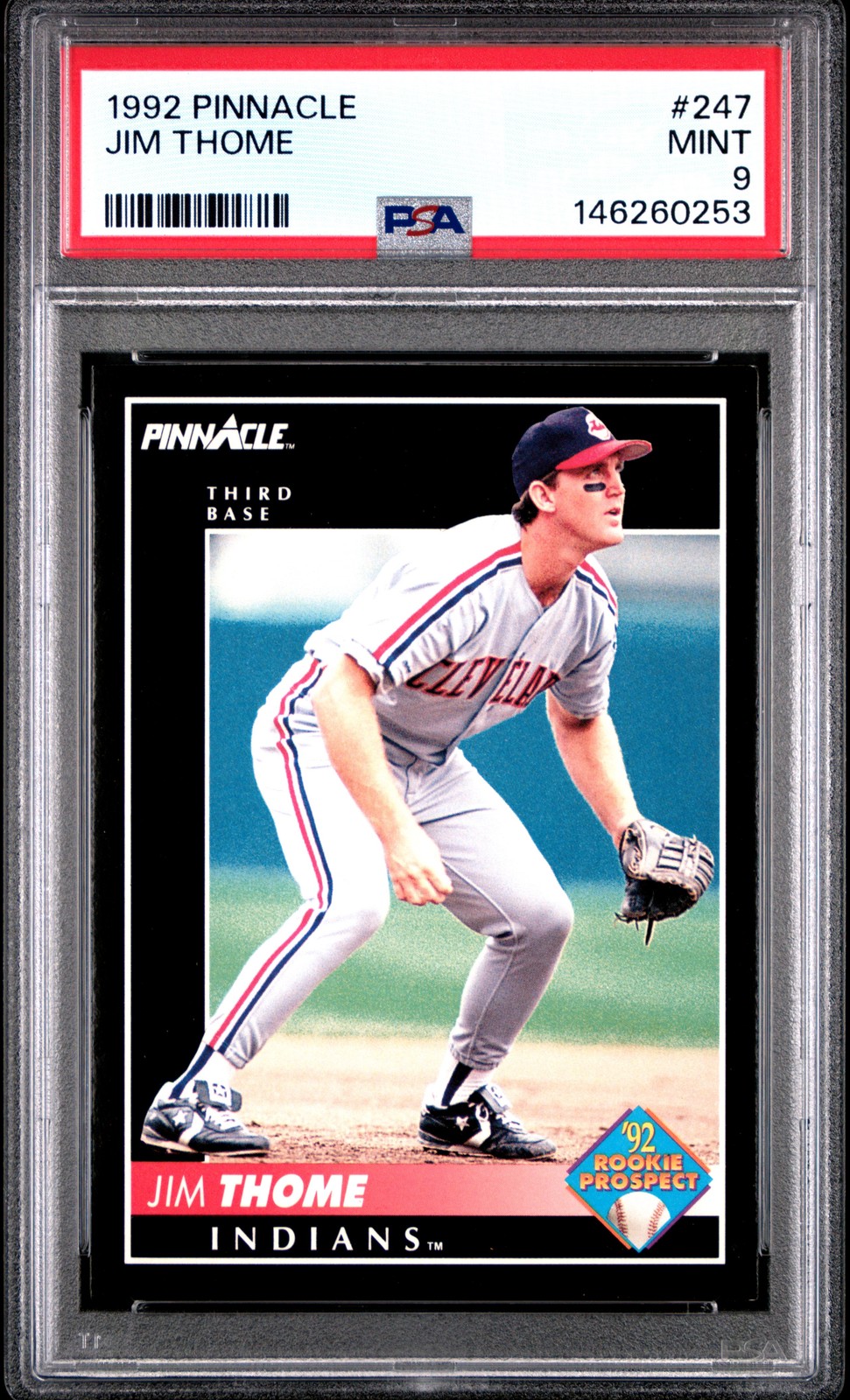 1992 PINNACLE #247 JIM THOME PSA 9