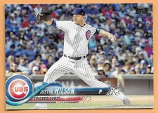 JUSTIN WILSON CHICAGO CUBS #643 - TOPPS NM-MT 2018