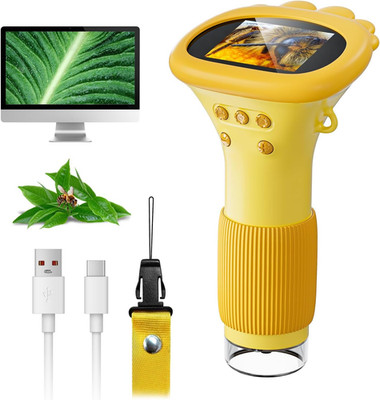 Microscope for Kids,  2'' IPS Screen 1000X Handheld Digital Microscopes HD Pocket
