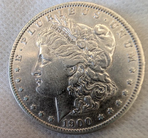 1900-O/CC  Morgan Silver $1 US Coin AU details