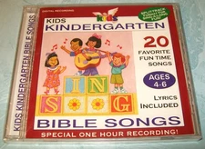 Kindergarten Bible Songs (CD, Split-Track, Wonder Workshop) New Unopened!