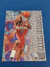 1996-97 Metal RC Rookie #201 Allen Iverson Philadelphia 76ers BASKETBALL Card Z4. rookie card picture