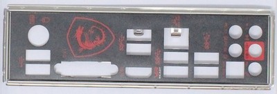 MSI X470 Gaming Pro Max - ATX Blende Slotblende IO Shield Slotblech (#36748)