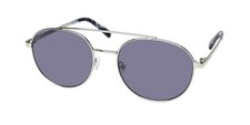 NEW NAUTICA NLS6012 SUNGLASSES OVAL METAL  PLASTIC MENS 045 SILVER 53-18-140
