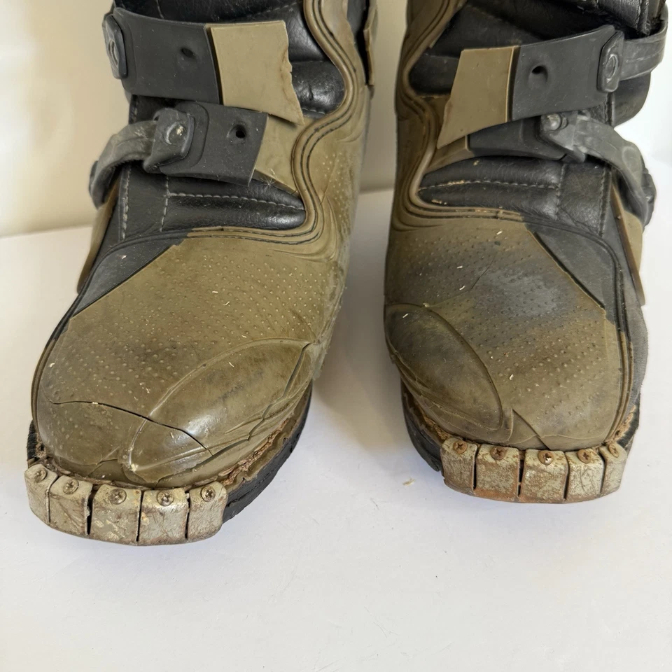 Botas de motocross Thor para hombre 10 negras y verdes Foto 3 de 4