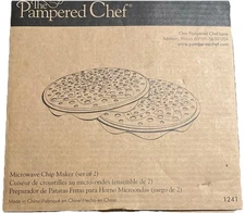 The Pampered Chef Microwave Potato Chip maker, #1241