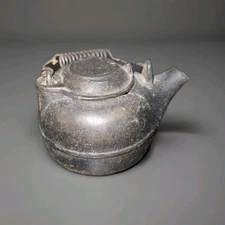 Size # 2 Erie ware? Teapot Kettle Toy With Lid *See All Pics Cute!