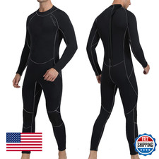 OMGear 3mm Neoprene Wetsuit Men Women Full Body UV Protection One Piece Long Sle