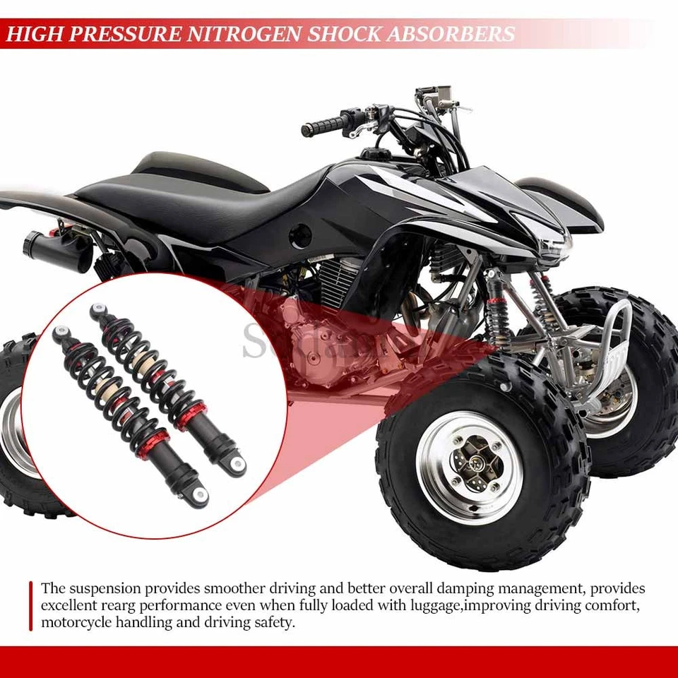 400mm Nitro Front Shocks Absorbers For Yamaha Honda Sportrax TRX400EX 1998-2010 - Image 3 of 4