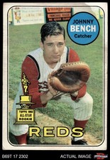 1969 Topps #95 Johnny Bench Reds HOF ASR 1 - POOR