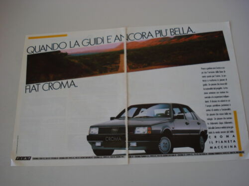 advertising Pubblicità 1988 FIAT CROMA TURBO IE - Zdjęcie 1 z 1