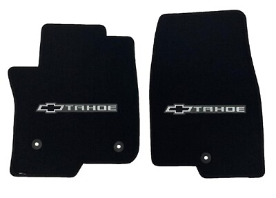 Lloyd Mats Velourtex Chevrolet Tahoe & Black Bowtie Front Floor Mats (2021-2024)