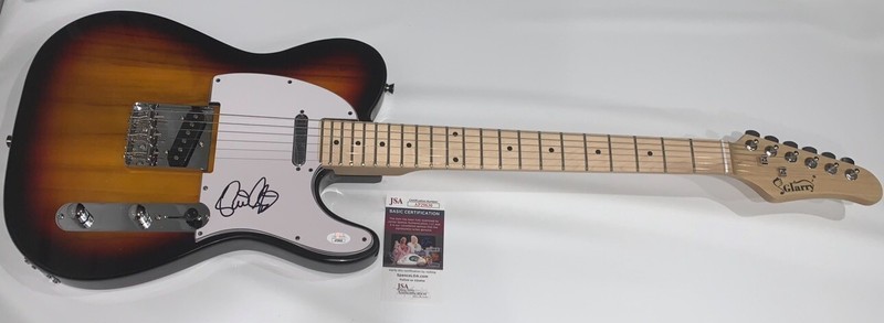 BRIAN SETZER SIGNED SUNBURST ELECTRIC GUITAR THE STRAY CATS JSA COA
