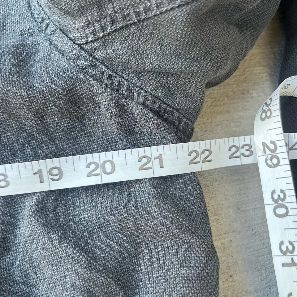 Chaqueta Parka James Perse Yosemite Con Capucha Utilitaria Gris Talla 2/M Ligera Foto 3 de 4