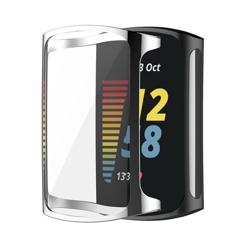 Smartwatch Full Screen Protect Bumper Cover for Fitbit Charge 5 Watch Accessory - Photo 8 sur 15
