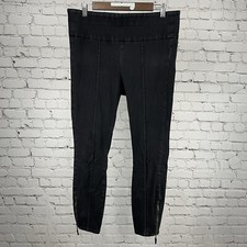 Pilcro  The Letterpress Black High Rise Denim Legging Zipped Size 31 32x26 