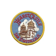 Vintage Hearst Castle Patch - San Simeon SEW on Patch CA Souvenir Travel Patch