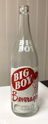 Vintage Soda Pop Beverage Bottle  - ACL -  Big Boy 24Oz, St Charles, Mo.