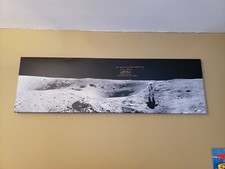Charlie Duke Apollo 16 Signed 50x15 Canvas Panarama Moonwalker Neil Armstrong 11