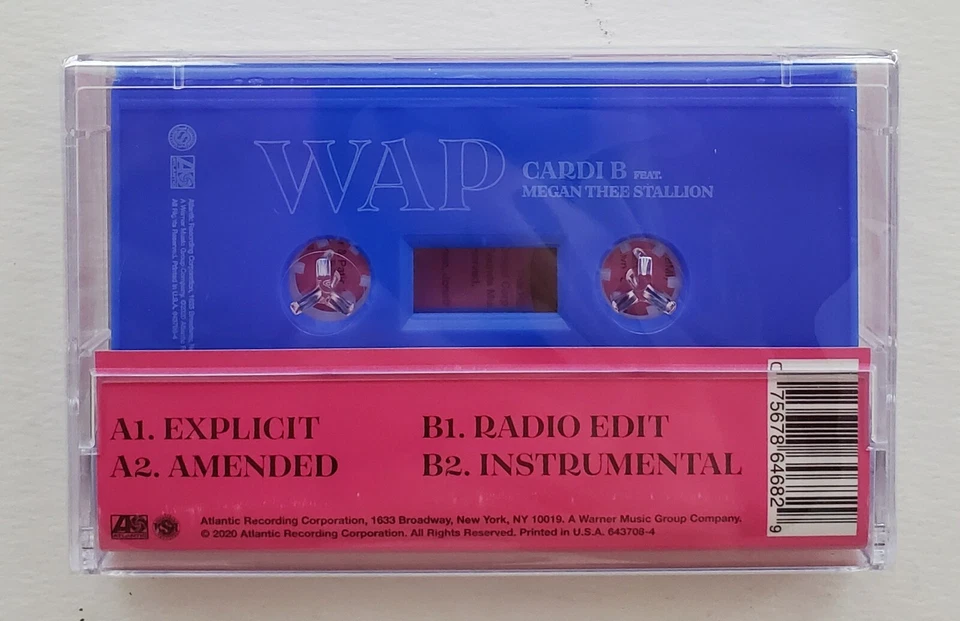 Cardi B & Megan Thee Stallion - WAP Cassette Single NEW Sealed Blue Sold Out - Image 2 of 2