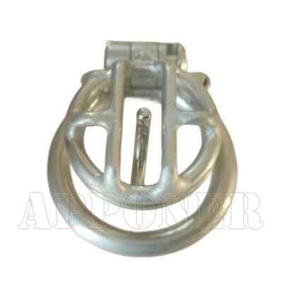 Flat Metal PA Male Chastity Cage with Piercing   Customizable Steel Cage for Men