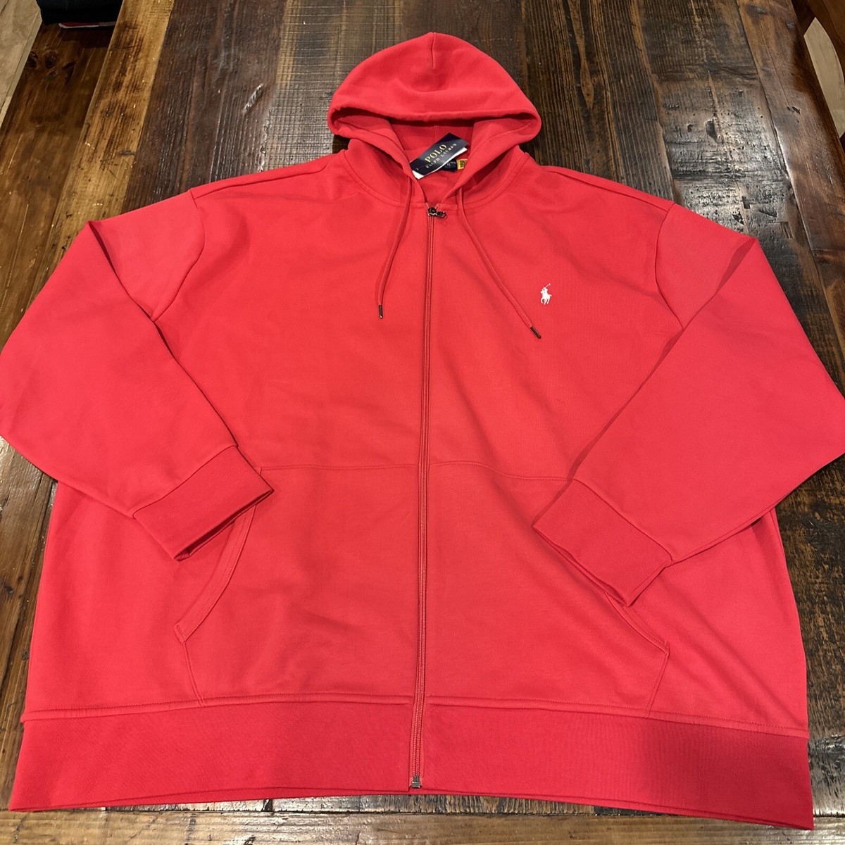 Polo Ralph Lauren Big Tall Mens Double Knit Full Zip Hoodie - Main Image