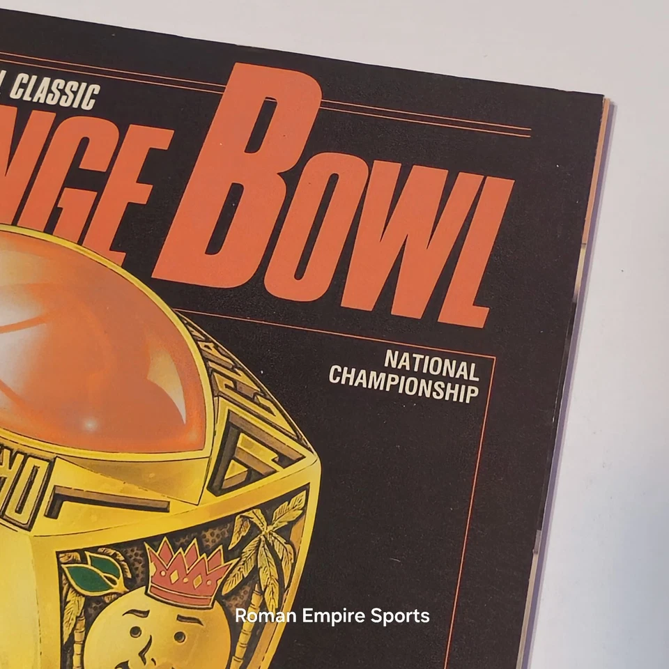 1988 Oklahoma Sooners Vs Miami Hurricanes Orange Bowl Official Program & Pennant - Image 4 of 4