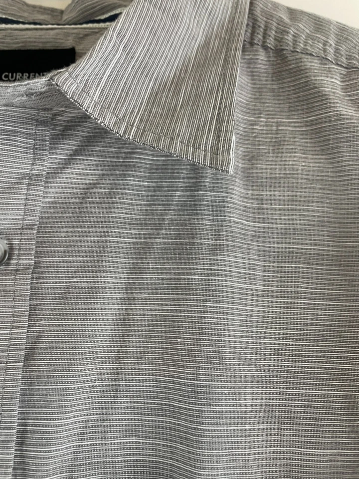 Ocean Current Shirt Men's Size Medium Gray Button Up Long Sleeve Pocket Collared - Image 3 of 4