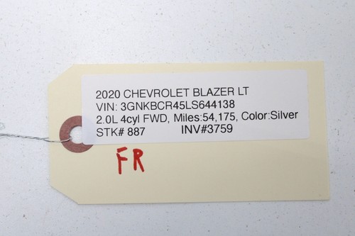 2019-2022 CHEVROLET BLAZER FRONT RIGHT SIDE SEAT UPPER CUSHION COVER OEM - Bild 8 von 8
