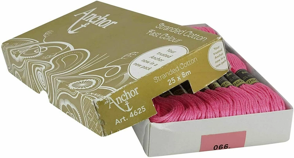 Anchor Threads Stranded Cotton Thread Cross Stitch Hand Embroidery Floss Pink - Image 4 of 4
