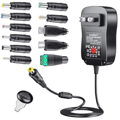 48W Universal AC Adapter DC 5V 6V 7.5V 9V 12V 15V 19V 20V Switching Power Sup...