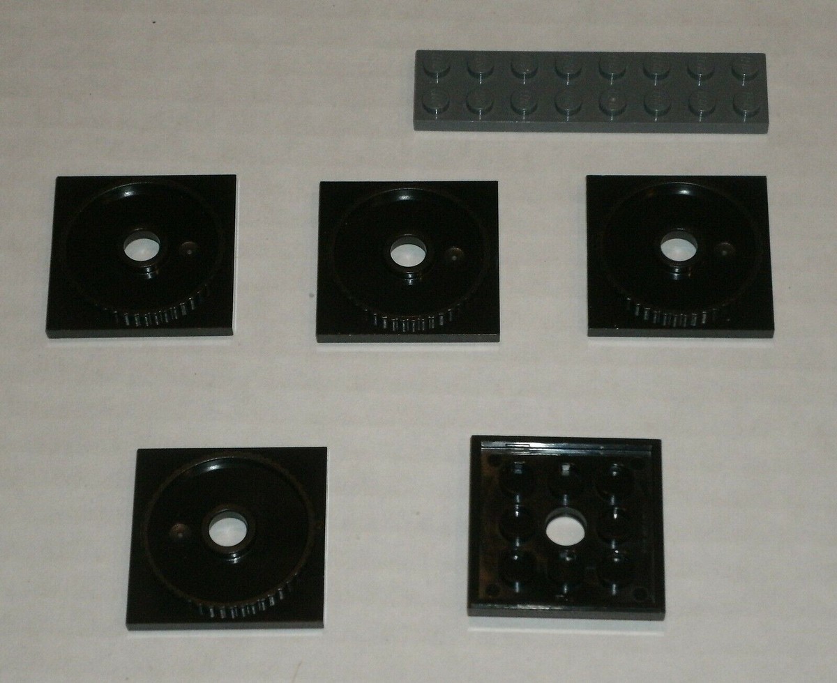 LEGO NEW 4x4 Black Turntable Flat Base (5x) 4517986 Brick 61485 | eBay