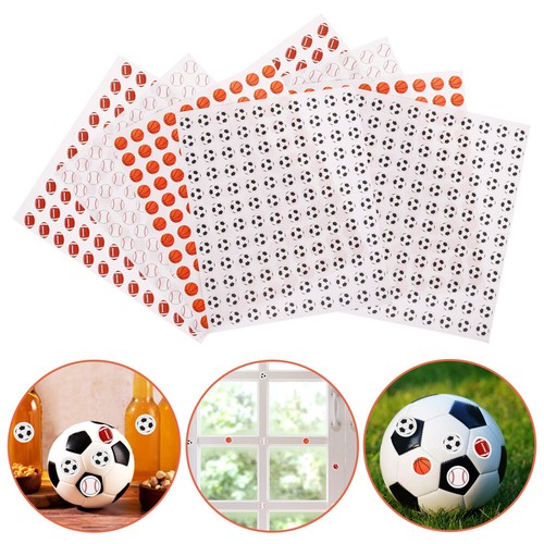 20 Sheets Mini-Ballaufkleber Baseball-Aufkleber Fußball-Aufkleber - Photo 9/12