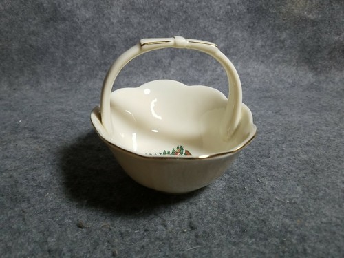 Porzellan Weihnachtskorb, 5 3/4" x 4" - Bild 5 von 6