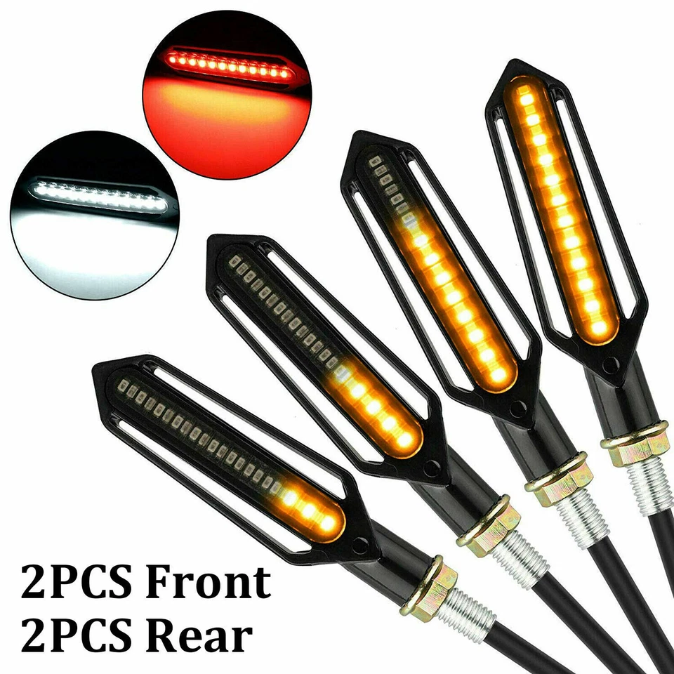 For Yamaha fz1 fazer fz8 xj6 fz6 turn signal Lights Flowing flicker led Blinkers - Image 3 of 4