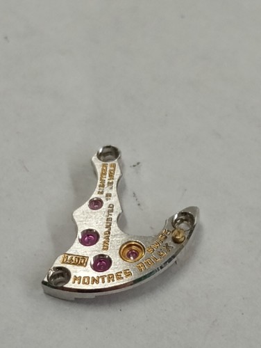 Rolex 1400 18 Jewels Watch Movement Train Wheel Bridge #2912 - Picture 3 of 3