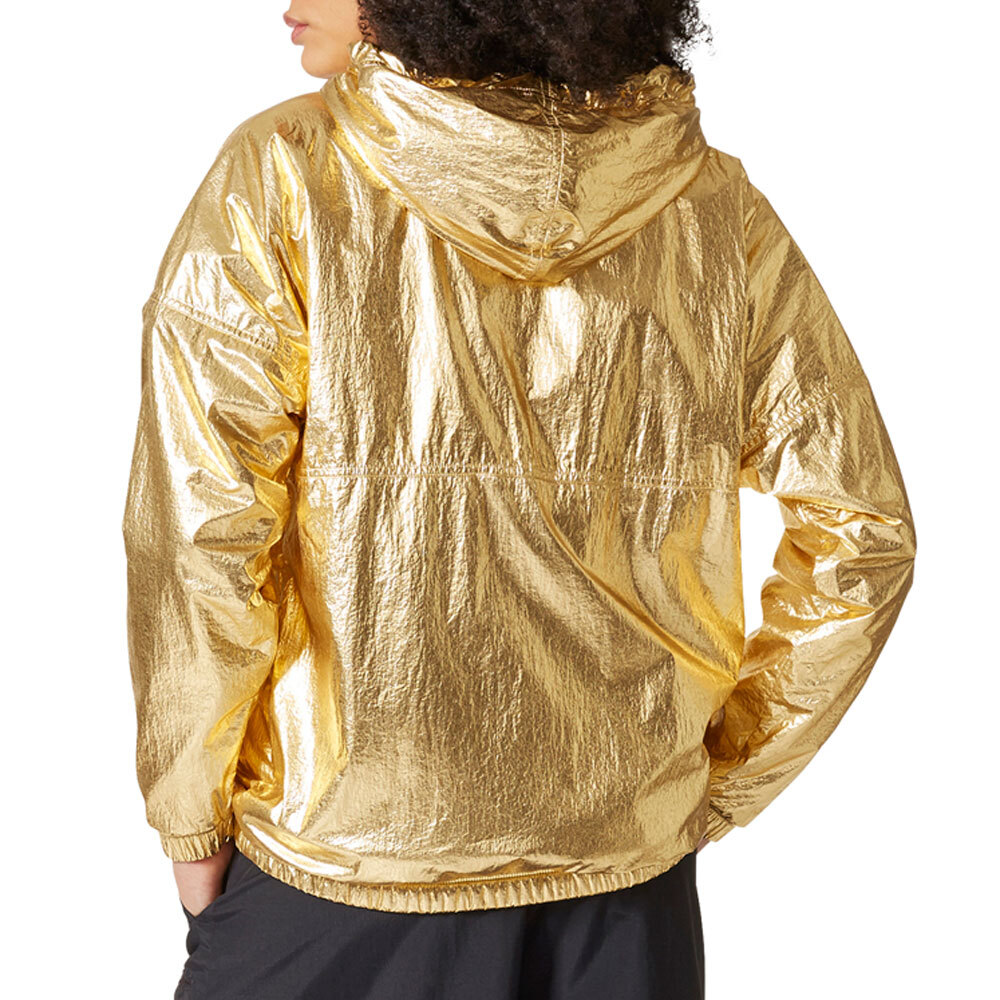 最新！アディダスレディースオリジナル☆1/2 ZIP WINDBREAKER Adidas Women Size S WIND.RDY Aeroready Hood Jacket Run