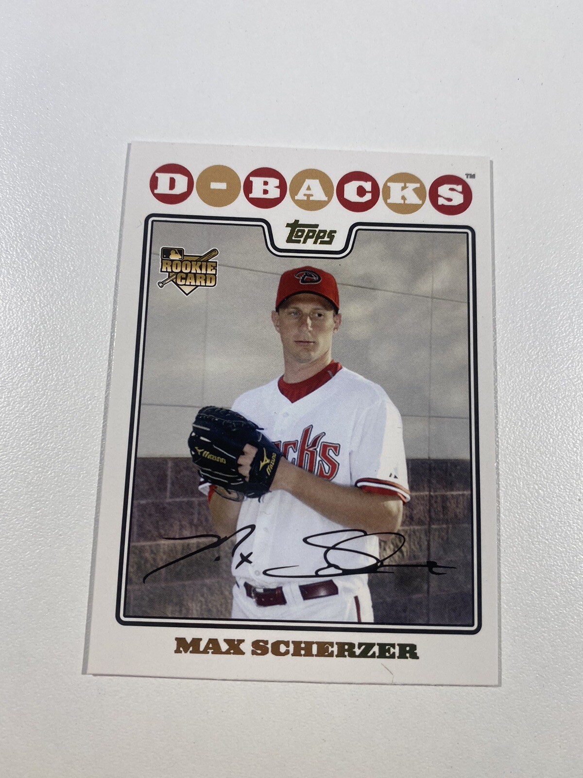 2008 Topps GOLD FOIL Update MAX SCHERZER #UH280 RC - METS - HOT! RARE ROOKIE