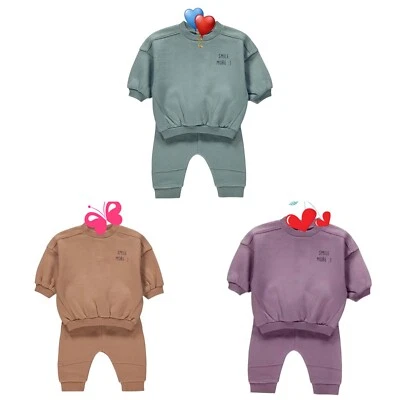 EX GEORGE SMILE MORE BABY & TODDLER SWEATSHIRT JOGGER 2 PIECE SET 3 COLOUR 0-18m