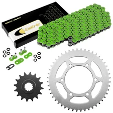 Green O-Ring Drive Chain & Sprockets Kit for Yamaha R6 YZF-R6 2003 2004 2005
