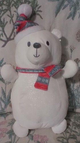 Christmas Polar Bear Plush Hug Mees Me 