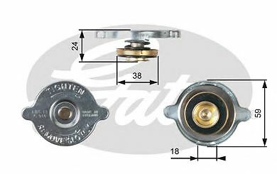 GATES RADIATOR CAP for SAAB 900 I 2.0 8V Turbo 1988-1990 - Picture 2 of 8