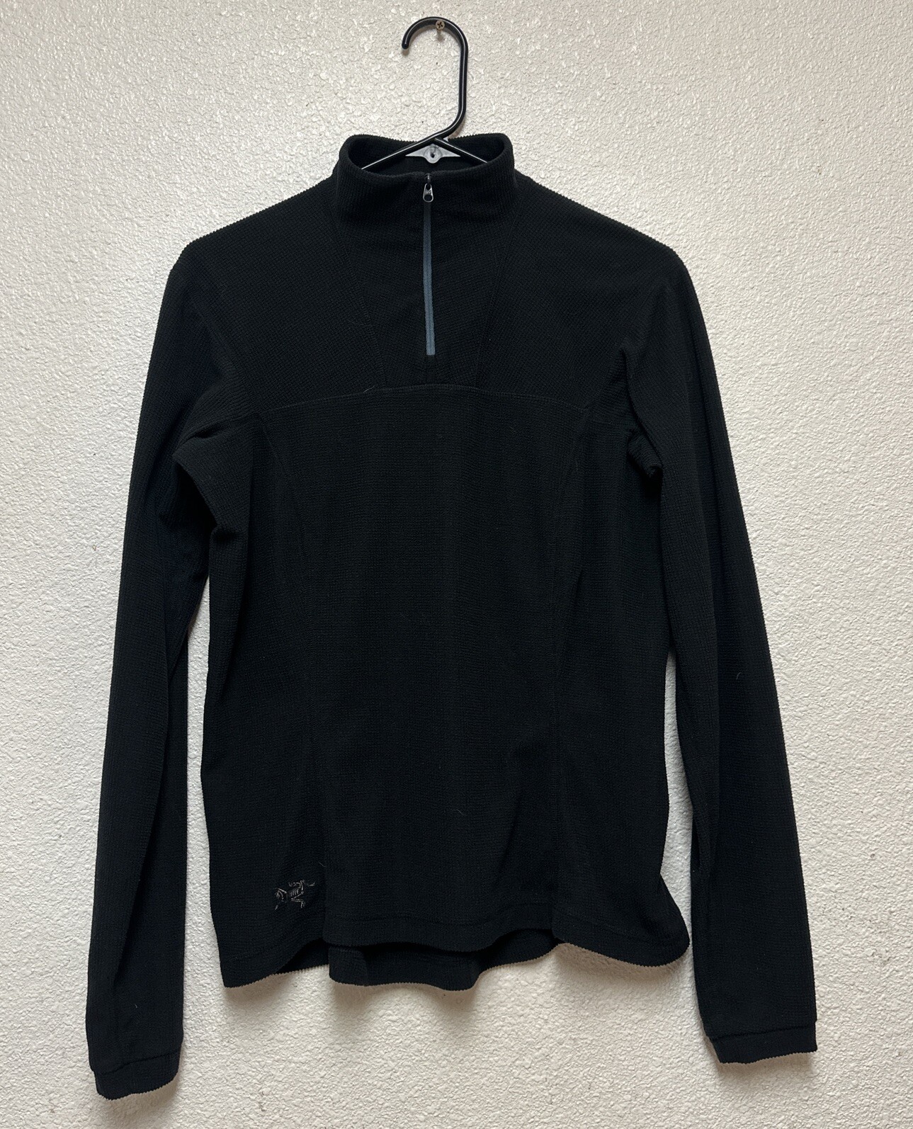 Maglione Arc'teryx Polartec Donna Nero 1 4 Cerniera Pullover Running Taglia M In perfette condizioni